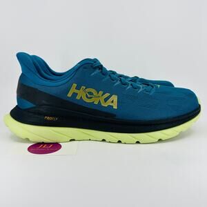 Hoka One One Men's Mach 4 Running Shoes BCBLC Blue Coral Black Size 10.5 D